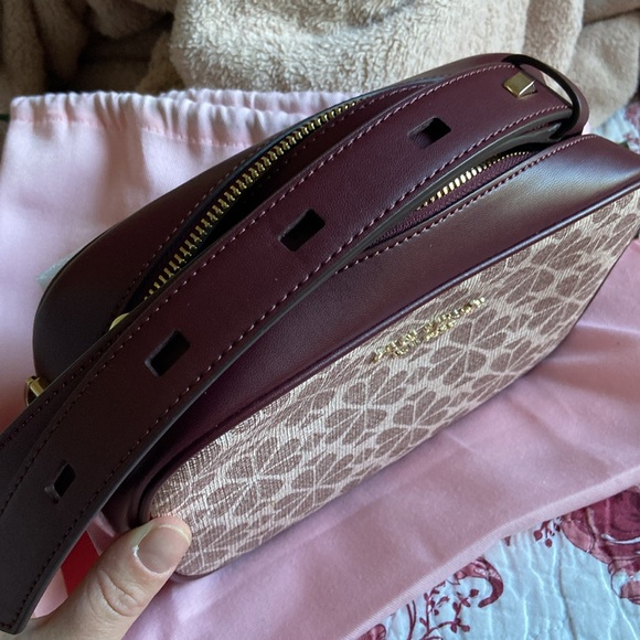 Kate Spade Spade Flower Coated Canvas Infinite Medium Crossbody Pink Multi NWT - Picture 13 of 14